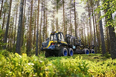 Ponsse представила концепт электрической лесозаготовительной машины